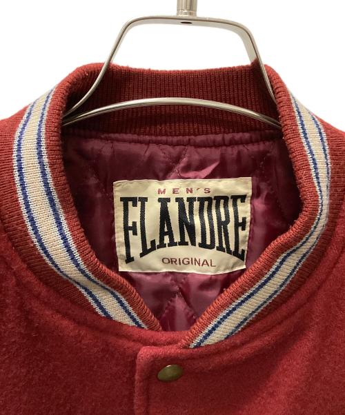 FLANDRE（フランドル）FLANDRE (フランドル) スタジャン レッド×ブラック サイズ:表記無しの古着・服飾アイテム