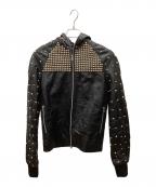 Z.VARGASザックバルガス）の古着「スタッズレザージャケット」｜ブラック