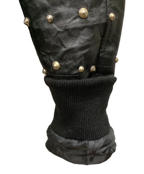 Z.VARGAS（ザックバルガス）Z.VARGAS (ザックバルガス) スタッズレザージャケット ブラック サイズ:Sの古着・服飾アイテム