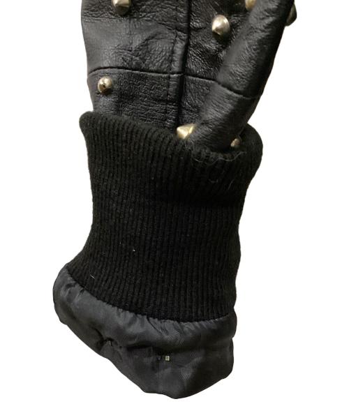 Z.VARGAS（ザックバルガス）Z.VARGAS (ザックバルガス) スタッズレザージャケット ブラック サイズ:Sの古着・服飾アイテム