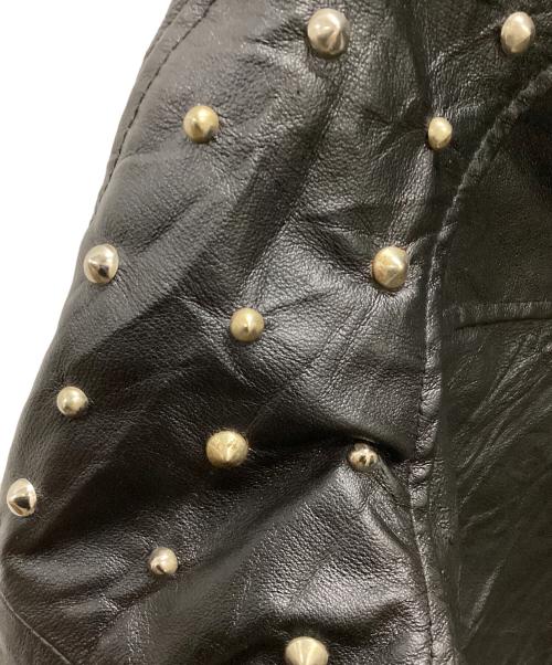 Z.VARGAS（ザックバルガス）Z.VARGAS (ザックバルガス) スタッズレザージャケット ブラック サイズ:Sの古着・服飾アイテム