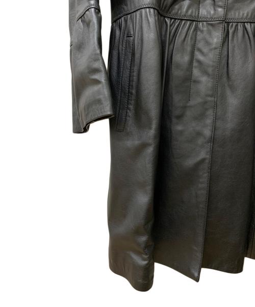 BALMAIN（バルマン）BALMAIN (バルマン) レザーコート ブラック サイズ:未記載の古着・服飾アイテム