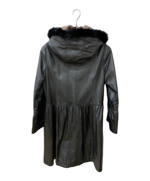 BALMAIN（バルマン）BALMAIN (バルマン) レザーコート ブラック サイズ:未記載の古着・服飾アイテム