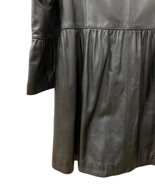 BALMAIN（バルマン）BALMAIN (バルマン) レザーコート ブラック サイズ:未記載の古着・服飾アイテム