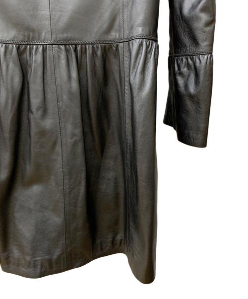 BALMAIN（バルマン）BALMAIN (バルマン) レザーコート ブラック サイズ:未記載の古着・服飾アイテム