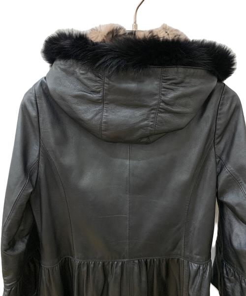 BALMAIN（バルマン）BALMAIN (バルマン) レザーコート ブラック サイズ:未記載の古着・服飾アイテム