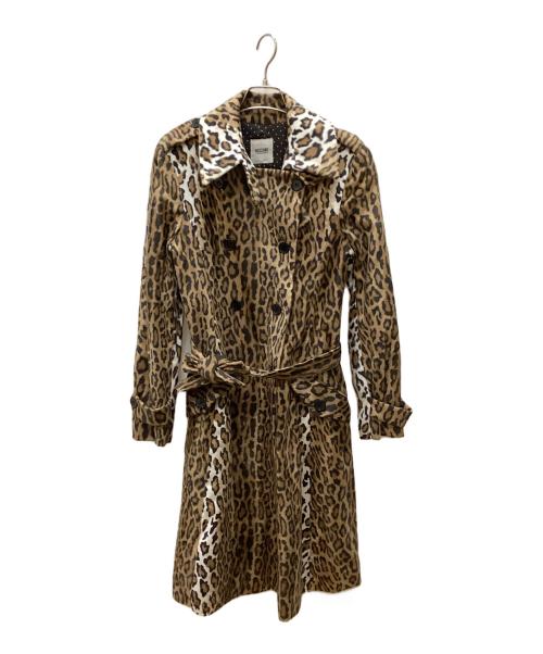 MOSCHINO（モスキーノ）MOSCHINO (モスキーノ) レオパード柄コート ベージュ サイズ:表記無しの古着・服飾アイテム