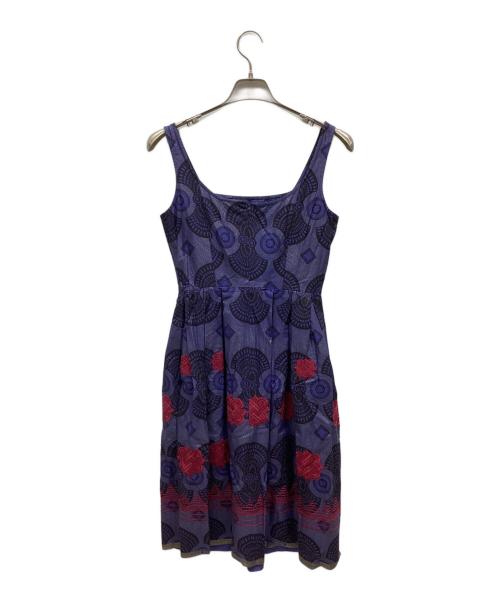 ANNA SUI（アナスイ）ANNA SUI (アナスイ) ノースリーブ・キャミソールワンピース パープル サイズ:2の古着・服飾アイテム