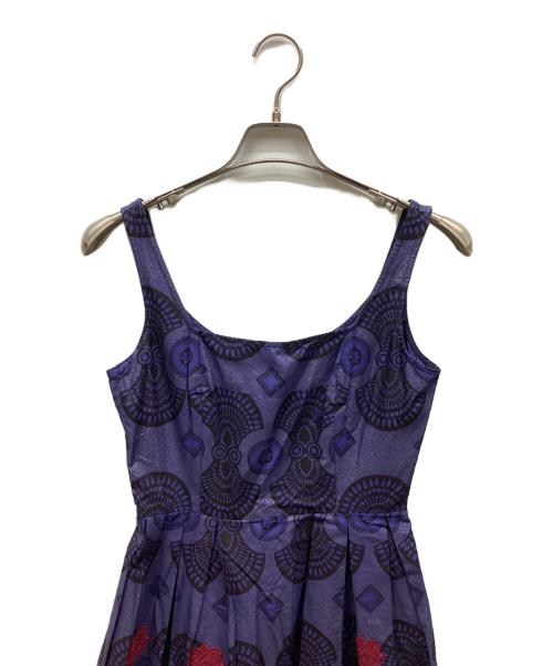 ANNA SUI（アナスイ）ANNA SUI (アナスイ) ノースリーブ・キャミソールワンピース パープル サイズ:2の古着・服飾アイテム
