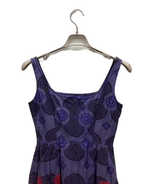 ANNA SUI（アナスイ）ANNA SUI (アナスイ) ノースリーブ・キャミソールワンピース パープル サイズ:2の古着・服飾アイテム