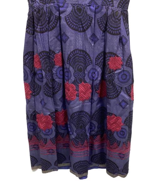 ANNA SUI（アナスイ）ANNA SUI (アナスイ) ノースリーブ・キャミソールワンピース パープル サイズ:2の古着・服飾アイテム