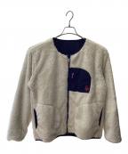 CHUMSチャムス）の古着「フリース ジャケット  エルモフリース  リバーシブル」｜ネイビー