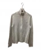 LACOSTEラコステ）の古着「リブニットトラックジャケット」｜ライトグレー