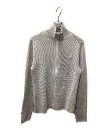 LACOSTE（ラコステ）の古着「リブニットトラックジャケット」｜ライトグレー