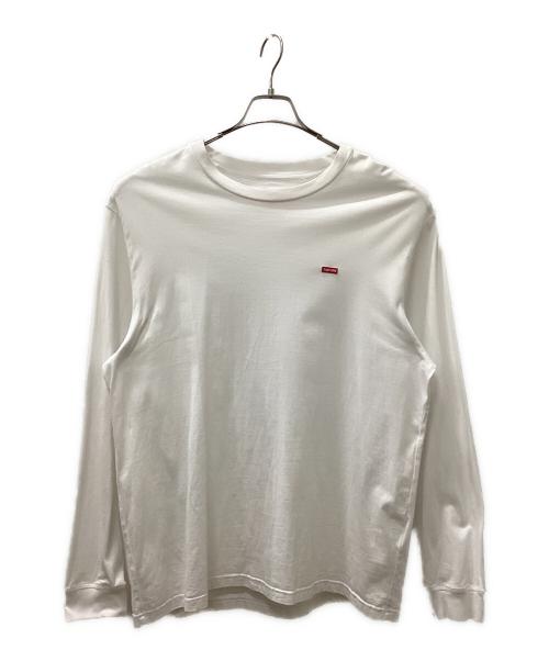 SUPREME（シュプリーム）Supreme (シュプリーム) SMALL BOX LOGO 長袖カットソー ホワイト サイズ:Lの古着・服飾アイテム