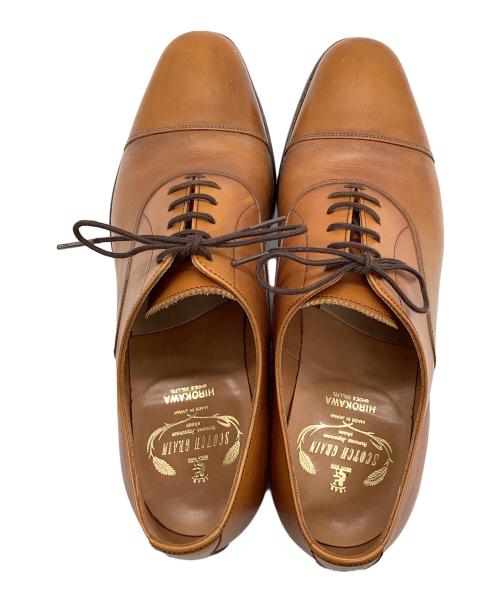 SCOTCH GRAIN（スコッチグレイン）SCOTCH GRAIN (スコッチグレイン) ストレートチップシューズ ブラウン サイズ:25 1/2の古着・服飾アイテム