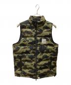 A BATHING APEア ベイシング エイプ）の古着「ダウンベスト」｜グリーン