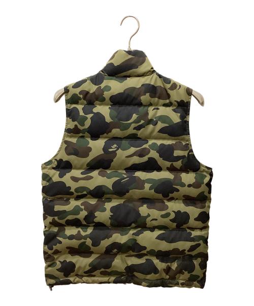 A BATHING APE（ア ベイシング エイプ）A BATHING APE (ア ベイシング エイプ) ダウンベスト グリーン サイズ:Mの古着・服飾アイテム