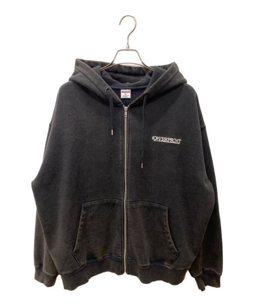 overprint（オーバープリント）overprint (オーバープリント) ジップパーカー チャコールグレー サイズ:XL 未使用品の古着・服飾アイテム