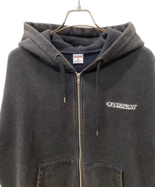 overprint（オーバープリント）overprint (オーバープリント) ジップパーカー チャコールグレー サイズ:XL 未使用品の古着・服飾アイテム