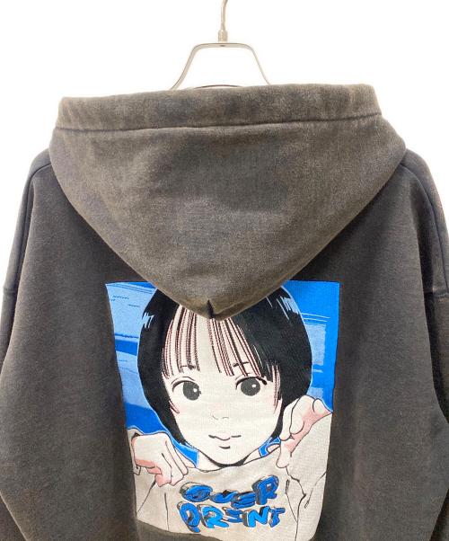overprint（オーバープリント）overprint (オーバープリント) ジップパーカー チャコールグレー サイズ:XL 未使用品の古着・服飾アイテム