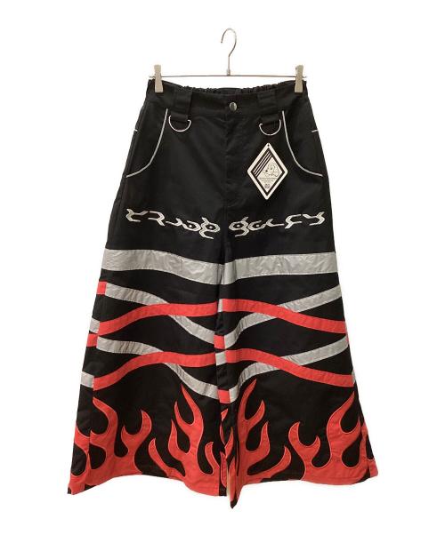 GALFY（ガルフィー）GALFY (ガルフィー) ワイドパンツ ブラック×レッド サイズ:中型犬 未使用品の古着・服飾アイテム