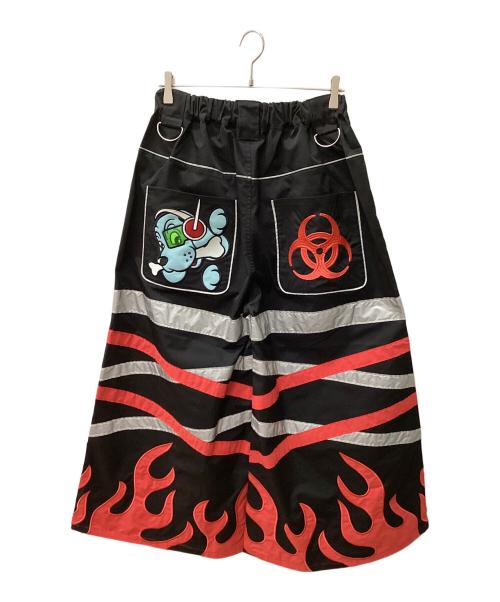 GALFY（ガルフィー）GALFY (ガルフィー) ワイドパンツ ブラック×レッド サイズ:中型犬 未使用品の古着・服飾アイテム