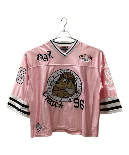 GALFY（ガルフィー）GALFY (ガルフィー) ウェッサーホッケーシャツ ピンク サイズ:Lの古着・服飾アイテム