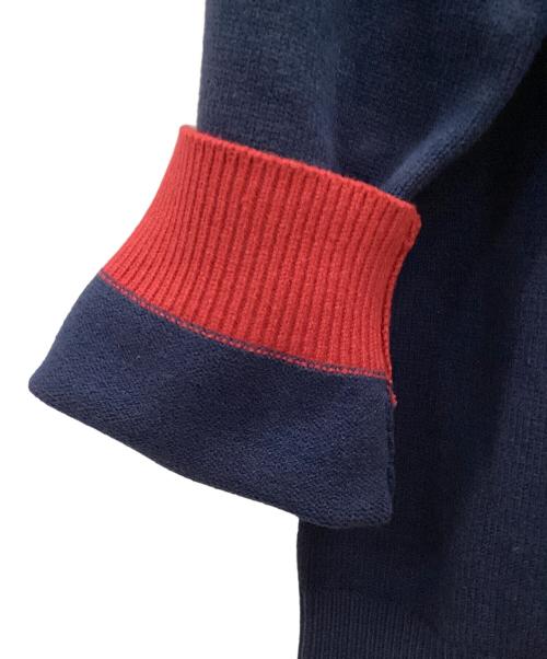 glamb（グラム）glamb (グラム) SPIN LOGO TURTLE NECK KNIT ネイビー サイズ:LARGE 未使用品の古着・服飾アイテム