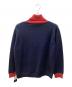 glamb (グラム) SPIN LOGO TURTLE NECK KNIT ネイビー サイズ:LARGE 未使用品：7000円