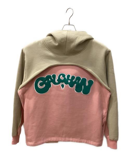 GALFY（ガルフィー）GALFY (ガルフィー) 半分パーカー ベージュ×ピンク サイズ:中型犬 未使用品の古着・服飾アイテム