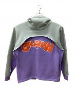 GALFYガルフィー）の古着「半分パーカー」｜ブルー