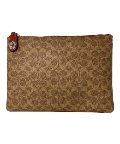 COACH（コーチ）COACH (コーチ) クラッチバッグ ブラウンの古着・服飾アイテム