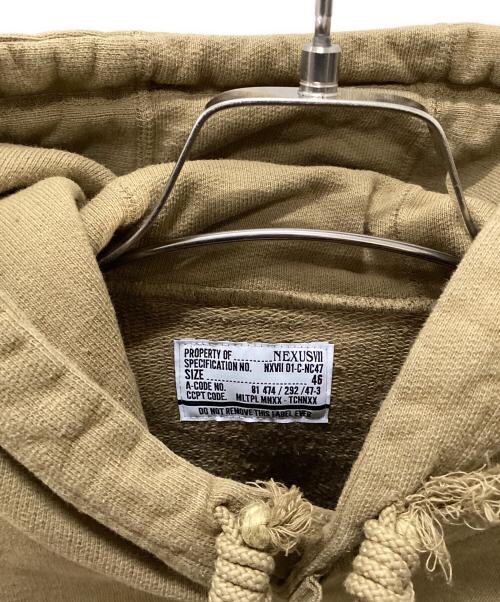NEXUSVII（ネクサスセブン）NEXUSVII (ネクサスセブン) FRANKEN PULLOVER HOODY ベージュ サイズ:46の古着・服飾アイテム
