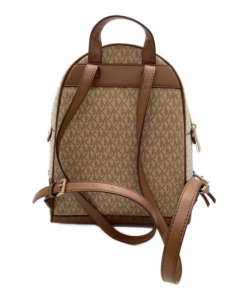 MICHAEL KORS（マイケル・コース）MICHAEL KORS (マイケル・コース) リュック ブラウン×ホワイトの古着・服飾アイテム