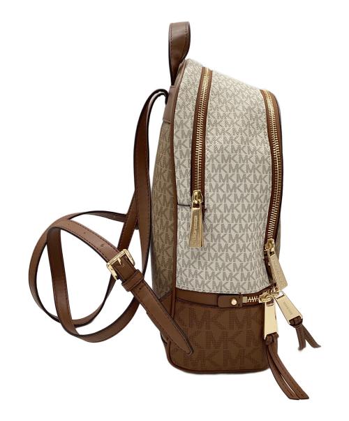 MICHAEL KORS（マイケル・コース）MICHAEL KORS (マイケル・コース) リュック ブラウン×ホワイトの古着・服飾アイテム