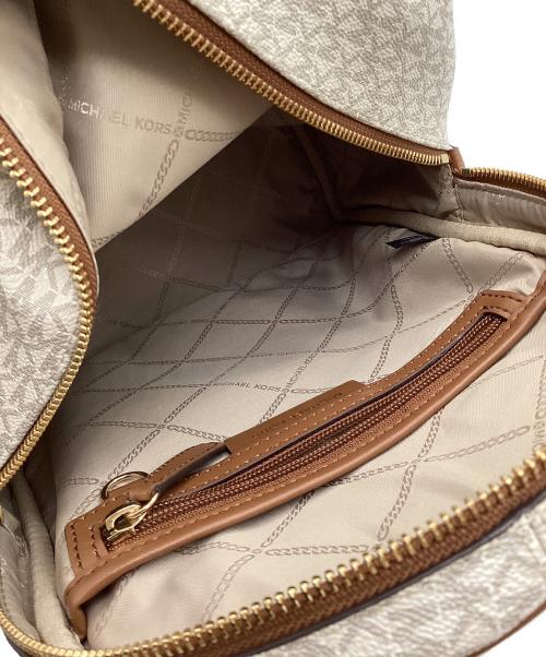 MICHAEL KORS（マイケル・コース）MICHAEL KORS (マイケル・コース) リュック ブラウン×ホワイトの古着・服飾アイテム