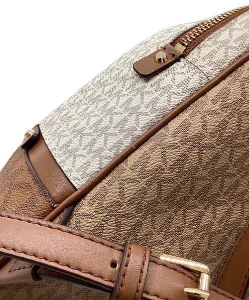 MICHAEL KORS（マイケル・コース）MICHAEL KORS (マイケル・コース) リュック ブラウン×ホワイトの古着・服飾アイテム