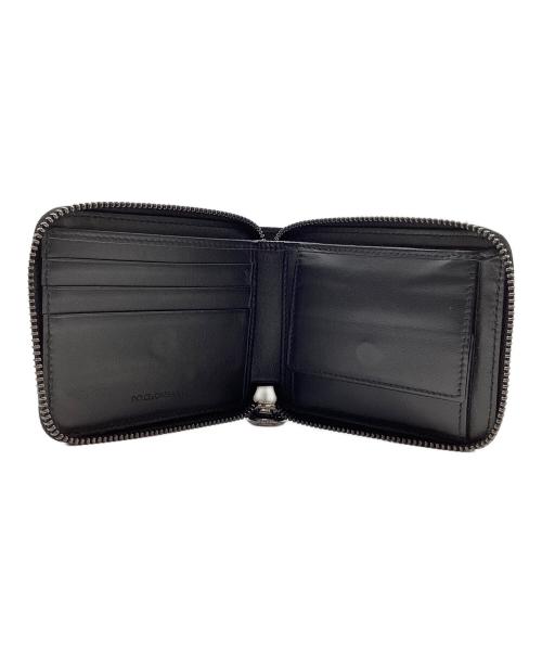 DOLCE & GABBANA（ドルチェ＆ガッバーナ）DOLCE & GABBANA (ドルチェ＆ガッバーナ) 2つ折り財布 ブラックの古着・服飾アイテム