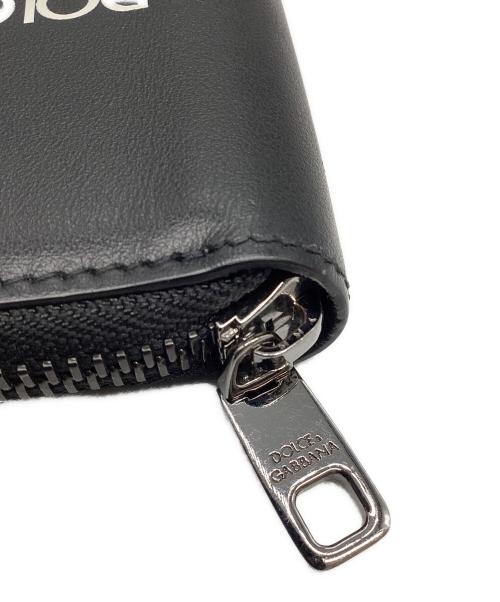 DOLCE & GABBANA（ドルチェ＆ガッバーナ）DOLCE & GABBANA (ドルチェ＆ガッバーナ) 2つ折り財布 ブラックの古着・服飾アイテム