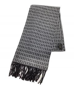 中古・古着通販】FENDI (フェンディ) マフラー グレー×ブラック