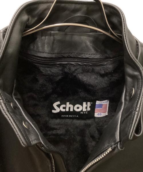 Schott（ショット）Schott (ショット) STYLE641 ブラック サイズ:46の古着・服飾アイテム