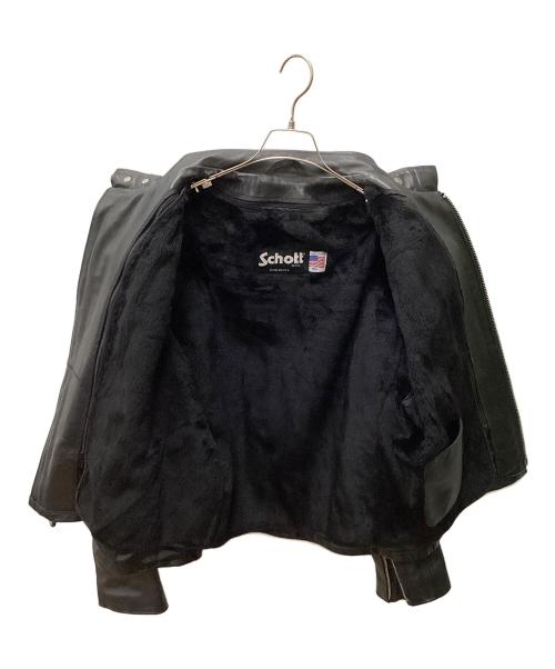 Schott（ショット）Schott (ショット) STYLE641 ブラック サイズ:46の古着・服飾アイテム
