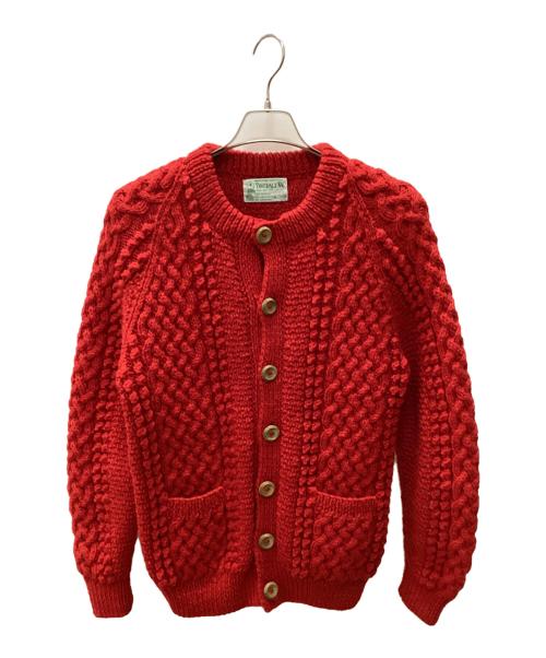 INVERALLAN（インバーアラン）INVERALLAN (インバーアラン) 厚手カーディガン レッド サイズ:表記無しの古着・服飾アイテム