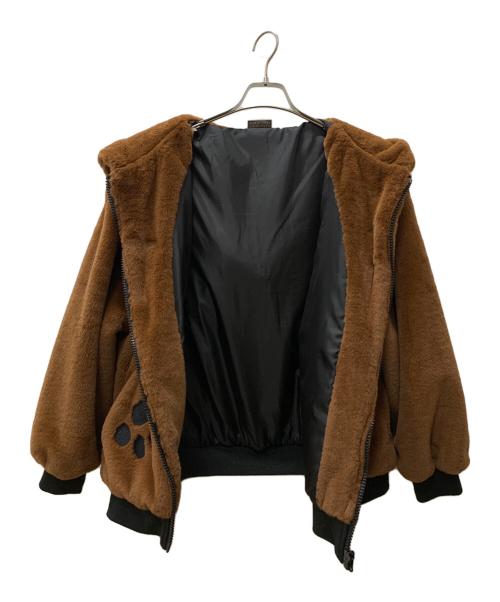 LowBlowKnuckle（ロウブロウナックル）LowBlowKnuckle (ロウブロウナックル) ボアジャケット ブラウン サイズ:Mの古着・服飾アイテム