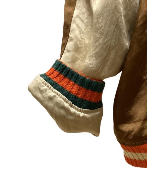 FULLCOUNT（フルカウント）FULLCOUNT (フルカウント) SKAJAN HAWK & DRAGON スカジャン ブラウン サイズ:Lの古着・服飾アイテム