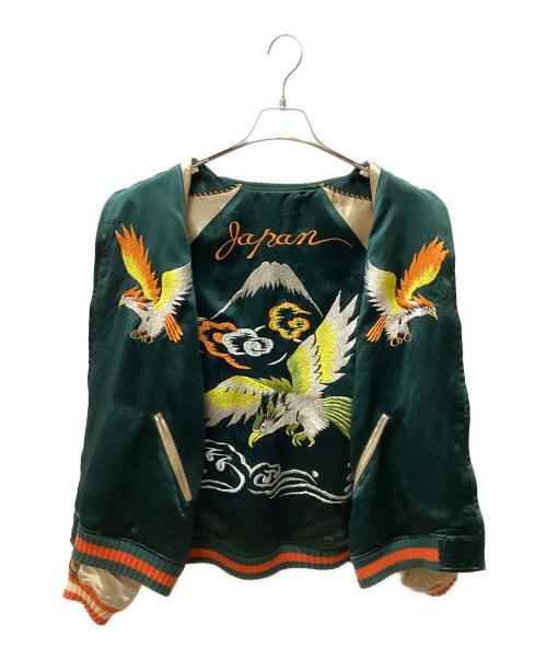 FULLCOUNT（フルカウント）FULLCOUNT (フルカウント) SKAJAN HAWK & DRAGON スカジャン ブラウン サイズ:Lの古着・服飾アイテム