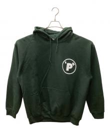 SAE MIYAZAWA×LHP（サエ ミヤザワ×エルエイチピー）の古着「プルオーバーパーカー」｜グリーン