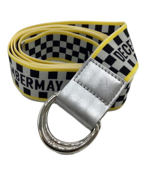 decembermay（ディセンバーメイ）decembermay (ディセンバーメイ) ベルト ブラック×イエローの古着・服飾アイテム