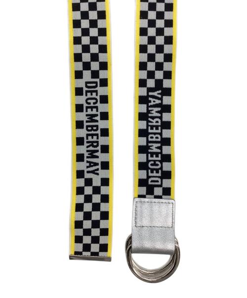 decembermay（ディセンバーメイ）decembermay (ディセンバーメイ) ベルト ブラック×イエローの古着・服飾アイテム